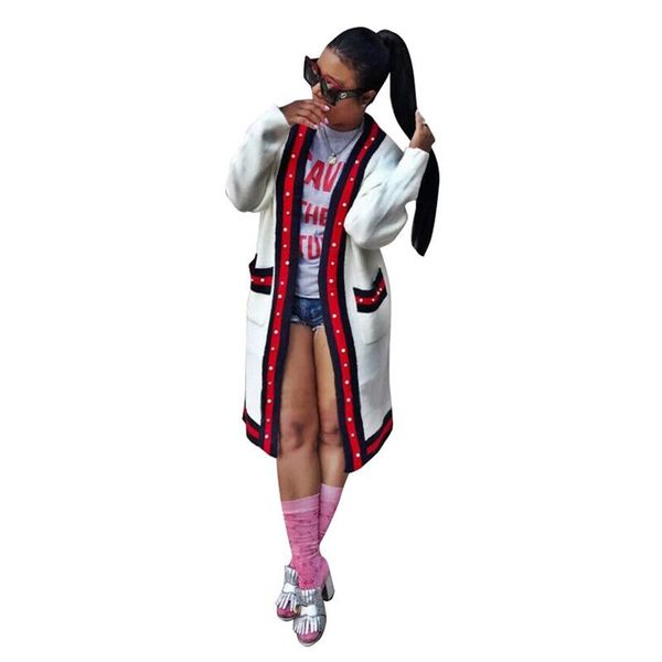 women's trench coats 2021 autumn winter knitted cardigan loose pocket button striped long sleeve women sweater female cardigans outerwe, Tan;black
women's trench coats 2021 autumn winter knitted cardigan loose pocket button striped long sleeve women sweater female cardigans outerwe, Tan;black