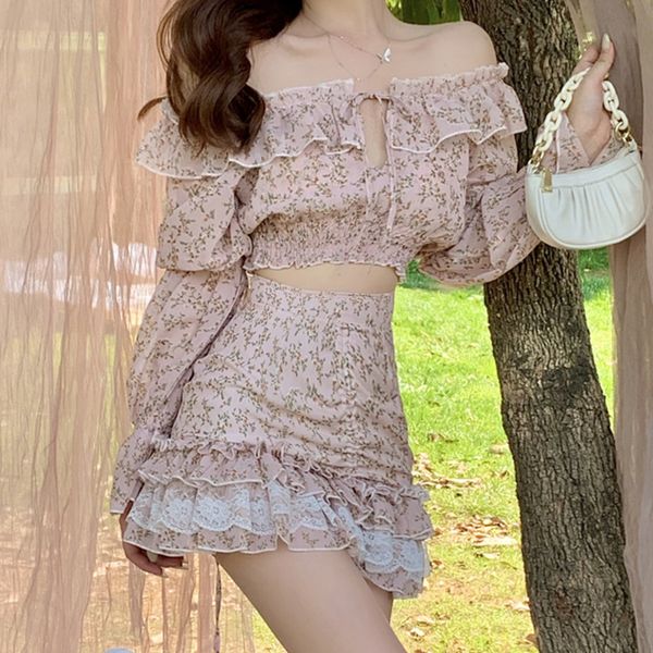 two piece dress korean sweet set women long sleeve crop + sheath bodycon skirts sets fashion lace patchwork ruched 2 suits ecl, White
two piece dress korean sweet set women long sleeve crop + sheath bodycon skirts sets fashion lace patchwork ruched 2 suits ecl, White