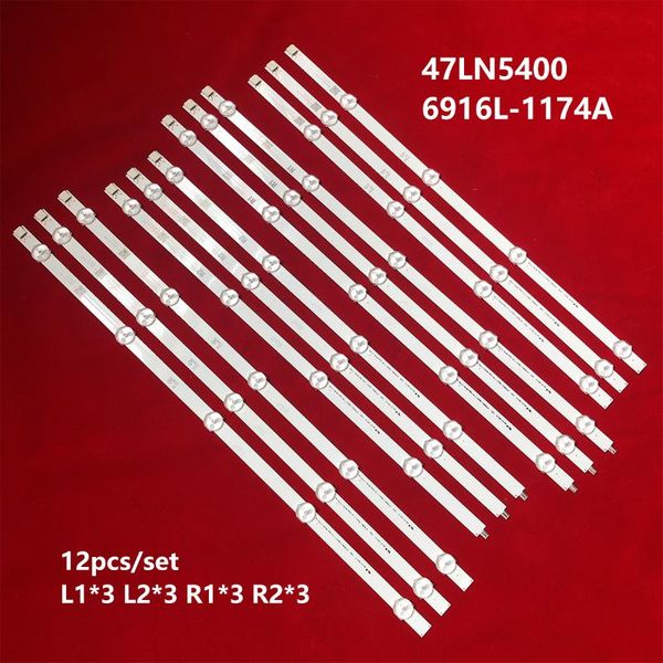 strips 14kit led backlight for lg 47inch 47ln5700 47ln5710 47la6205 aluminio with double-sided tape
strips 14kit led backlight for lg 47inch 47ln5700 47ln5710 47la6205 aluminio with double-sided tape