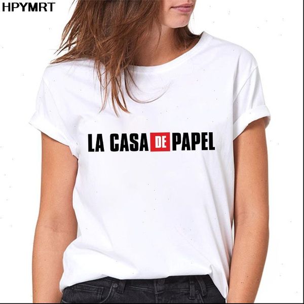 new summer t shirt the house of paper money heist women la casa de papel tshirt tees fashion t shirt female, White
new summer t shirt the house of paper money heist women la casa de papel tshirt tees fashion t shirt female, White