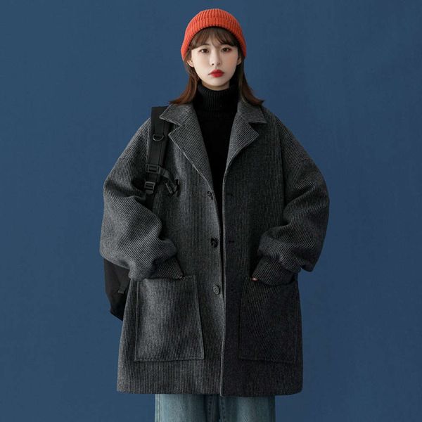 windbreaker women's long spring and autumn small man popular this year, 2021 new versatile fried street woolen coat, Black
windbreaker women's long spring and autumn small man popular this year, 2021 new versatile fried street woolen coat, Black
