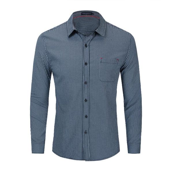 2021 new fashion men's office shirt 100% cotton small vertical striped shirt men long sleeve casual business shirts for men, White;black
2021 new fashion men's office shirt 100% cotton small vertical striped shirt men long sleeve casual business shirts for men, White;black
