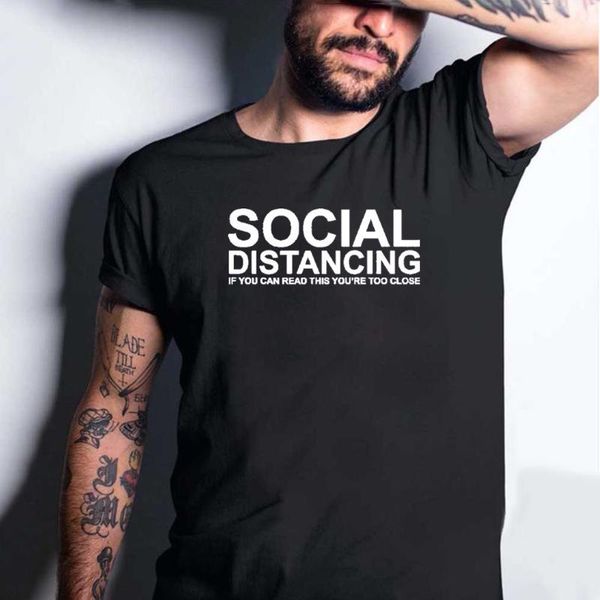 men's t-shirts social distancing if you can read this you're too close short sleeve t-shirt summer causal grunge tee dropshiping, White;black
men's t-shirts social distancing if you can read this you're too close short sleeve t-shirt summer causal grunge tee dropshiping, White;black