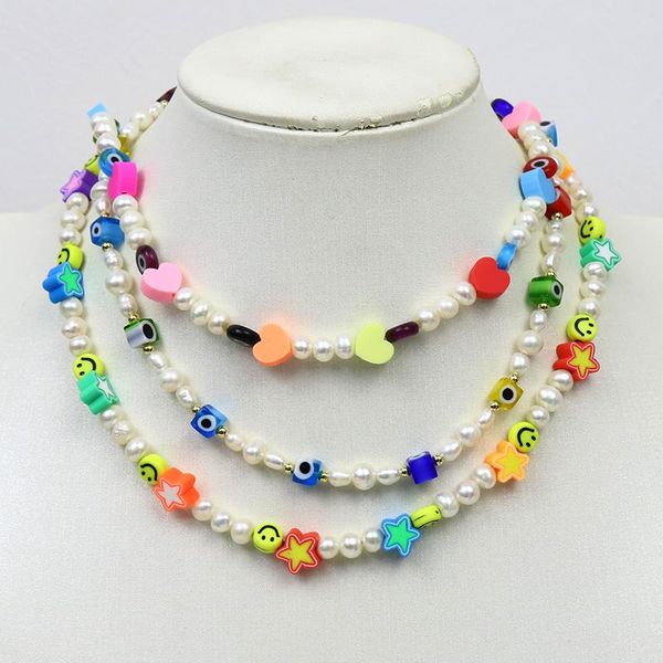 pendant necklaces 5 pcs 37cm natural pearls strand colorfulr bead necklace fresh water jewelry accessories gift 9943, Silver
pendant necklaces 5 pcs 37cm natural pearls strand colorfulr bead necklace fresh water jewelry accessories gift 9943, Silver