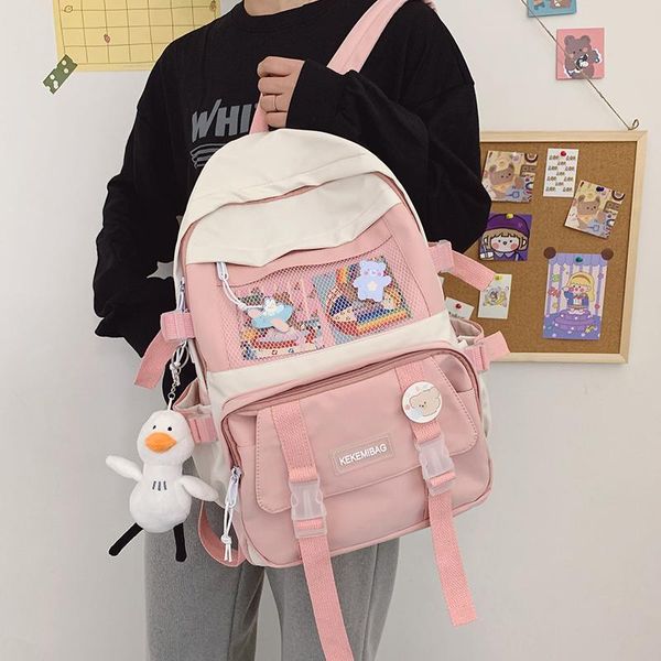 backpack taoxiaolu fashion women waterproof nylon travel mochila for girls cute teen student bookbag school bag kawaii rucksack
backpack taoxiaolu fashion women waterproof nylon travel mochila for girls cute teen student bookbag school bag kawaii rucksack