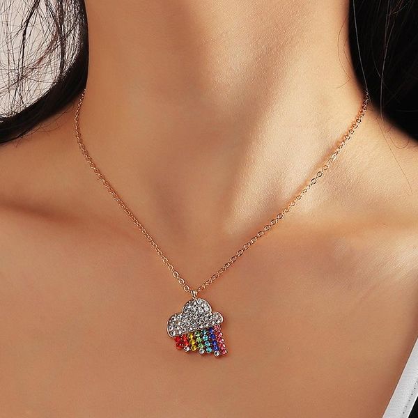 pendant necklaces fashion rainbow cloud necklace for kids girls charm cz zircon chain beautiful jewelry birthday gift, Silver
pendant necklaces fashion rainbow cloud necklace for kids girls charm cz zircon chain beautiful jewelry birthday gift, Silver