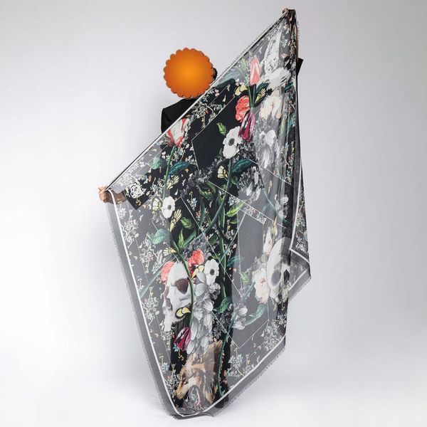 scarves pirate hippie floral print tassel trim square scarf ladies chic dot skull female casual vintage classic large shawls 2021, Blue;gray
scarves pirate hippie floral print tassel trim square scarf ladies chic dot skull female casual vintage classic large shawls 2021, Blue;gray