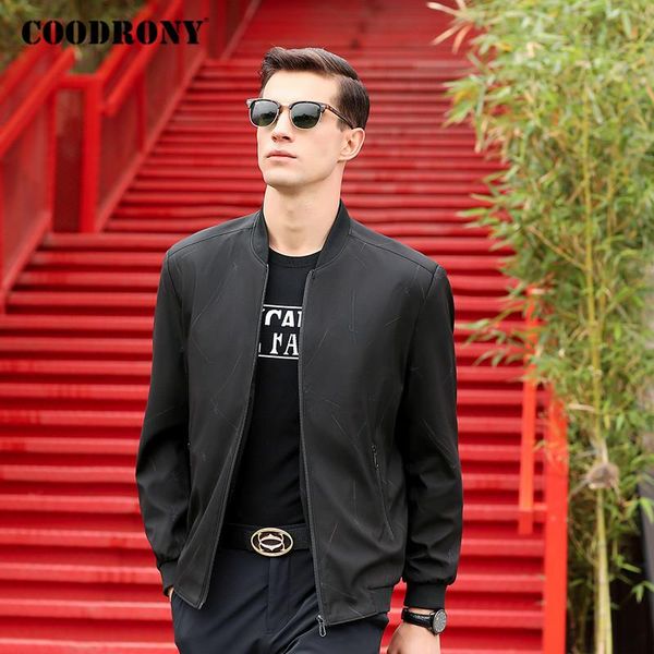 men's jackets coodrony brand bomber jacket men clothing spring autumn streetwear fashion casual stand collar coat mens and coats p8011, Black;brown
men's jackets coodrony brand bomber jacket men clothing spring autumn streetwear fashion casual stand collar coat mens and coats p8011, Black;brown