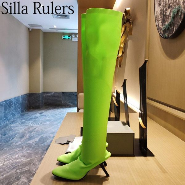 boots runway stretch fabric over the knee high woman thin heels socks round toe elastic long, Black
boots runway stretch fabric over the knee high woman thin heels socks round toe elastic long, Black