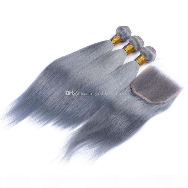 8a brazilian #grey color silky straight hair weaves with lace closure 4pcs lot part lace closure with hair weaves, Black
8a brazilian #grey color silky straight hair weaves with lace closure 4pcs lot part lace closure with hair weaves, Black