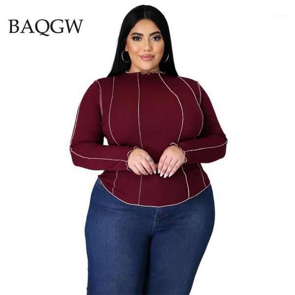 plus size t-shirt ribbed knit women casual spliced long sleeve autum black clothes shirt office lady basic tshirt tee large 5xl
plus size t-shirt ribbed knit women casual spliced long sleeve autum black clothes shirt office lady basic tshirt tee large 5xl