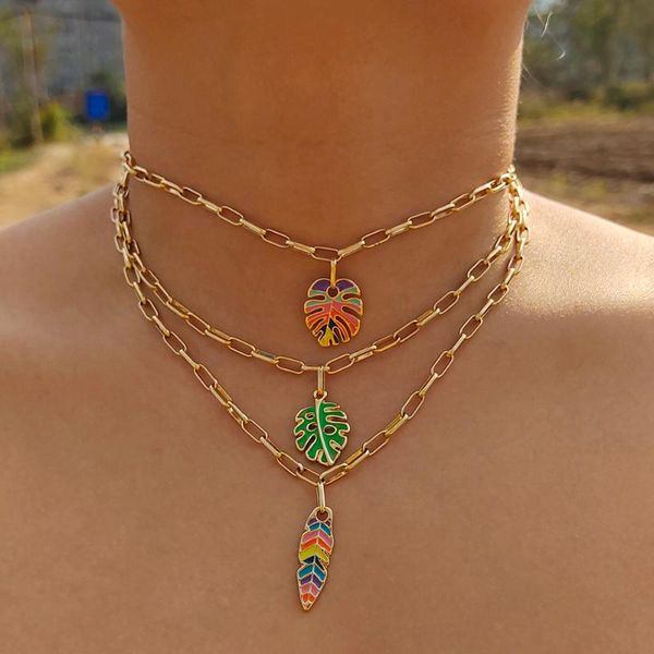 pendant necklaces zx colorful green enamel leaf statement necklace for women gold color maxi chain chokers wholesale jewelry gift, Silver
pendant necklaces zx colorful green enamel leaf statement necklace for women gold color maxi chain chokers wholesale jewelry gift, Silver