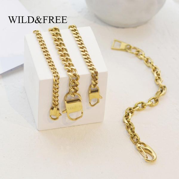 link, chain wild & stainless steel statement bracelets for women men gold link geometric good luck friends, Black
link, chain wild & stainless steel statement bracelets for women men gold link geometric good luck friends, Black