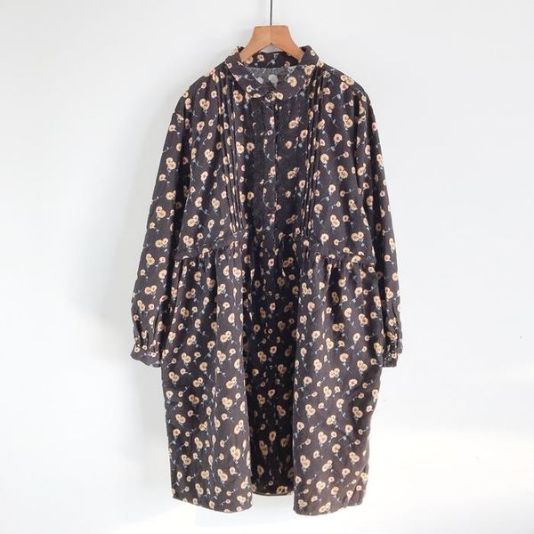 casual dresses autumn winter women dress japan style mori girl cotton vintage floral print long sleeve, Black;gray
casual dresses autumn winter women dress japan style mori girl cotton vintage floral print long sleeve, Black;gray