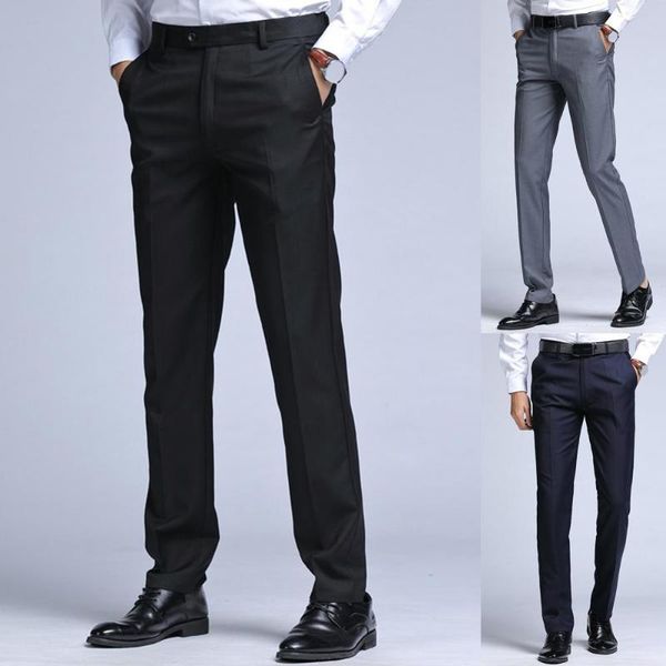 men's suits & blazers trousers solid color slim pants men clothing for business, White;black
men's suits & blazers trousers solid color slim pants men clothing for business, White;black