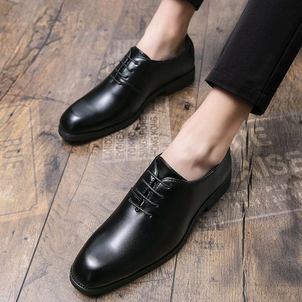dress shoes high formal man lace up pu leather rubber plus size 38-48 non-slip for men mocasines de hombre, Black
dress shoes high formal man lace up pu leather rubber plus size 38-48 non-slip for men mocasines de hombre, Black