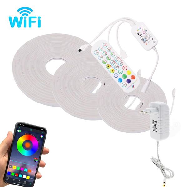 strips 6x12mm rgb neon light smart wifi music sync strip diode tape 12v 3535 flexible rope tube outdoor lighting eu us set
strips 6x12mm rgb neon light smart wifi music sync strip diode tape 12v 3535 flexible rope tube outdoor lighting eu us set