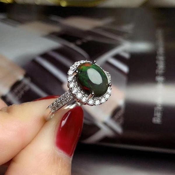 cluster rings opal ring real and natural black 925 sterling silver for man or woman, Golden;silver
cluster rings opal ring real and natural black 925 sterling silver for man or woman, Golden;silver