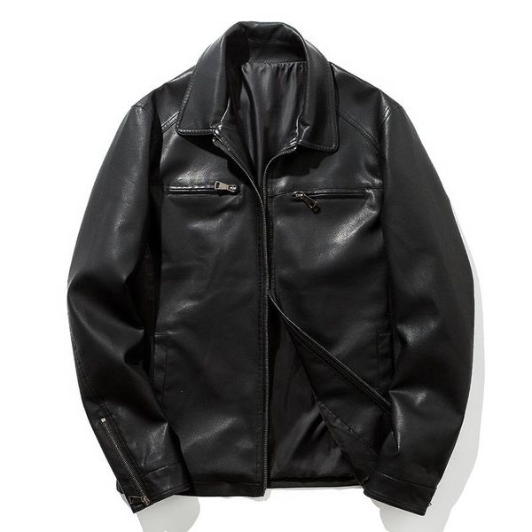 men's fur & faux leather jacket, a motorcycle suit lapel handsome young male pu jacket cultivate one's morality, Black
men's fur & faux leather jacket, a motorcycle suit lapel handsome young male pu jacket cultivate one's morality, Black