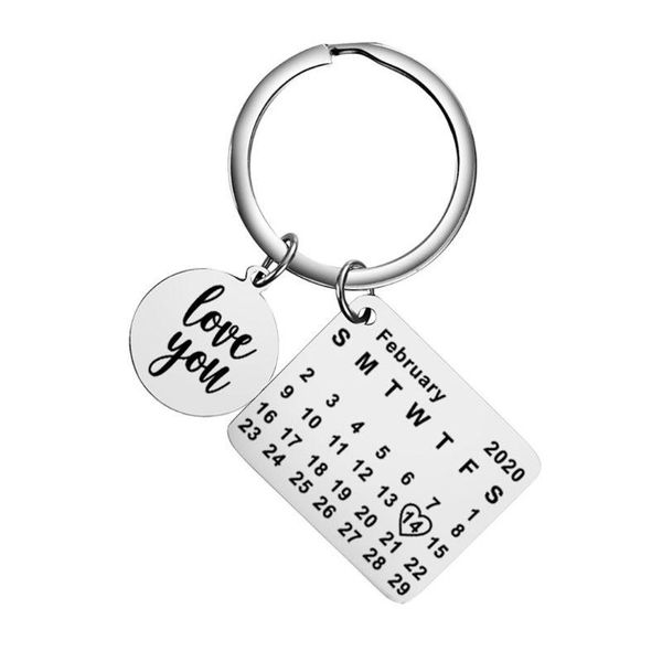 keychains 2.14 valentine jewelry calendar keychain i love you wedding memory gift for her y4qb, Silver
keychains 2.14 valentine jewelry calendar keychain i love you wedding memory gift for her y4qb, Silver