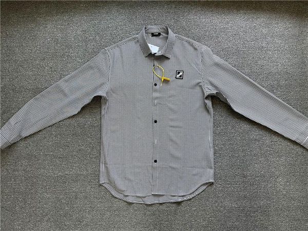 men's casual shirts long sleeve shirt tee plaid we11done men women t-shirt 1:1 lapel, White;black
men's casual shirts long sleeve shirt tee plaid we11done men women t-shirt 1:1 lapel, White;black