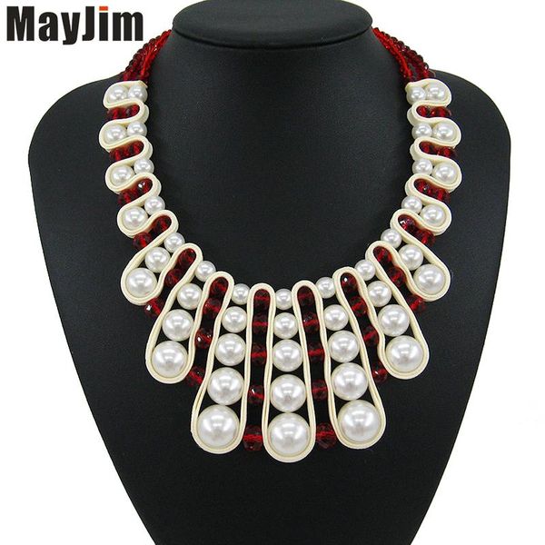 pendant necklaces 2021 statement fashion pearl necklace women vintage collar big bead handmade crystal choker & pendants bijoux, Silver
pendant necklaces 2021 statement fashion pearl necklace women vintage collar big bead handmade crystal choker & pendants bijoux, Silver