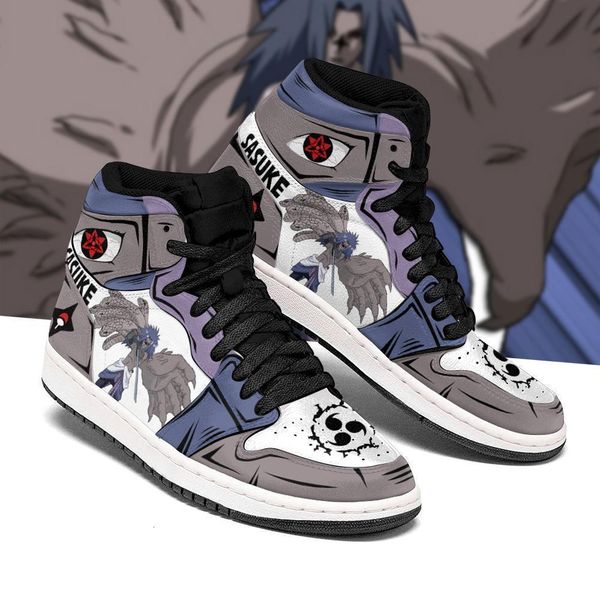 sasuke shoes cursed seal of heaven costume anime sneakers
