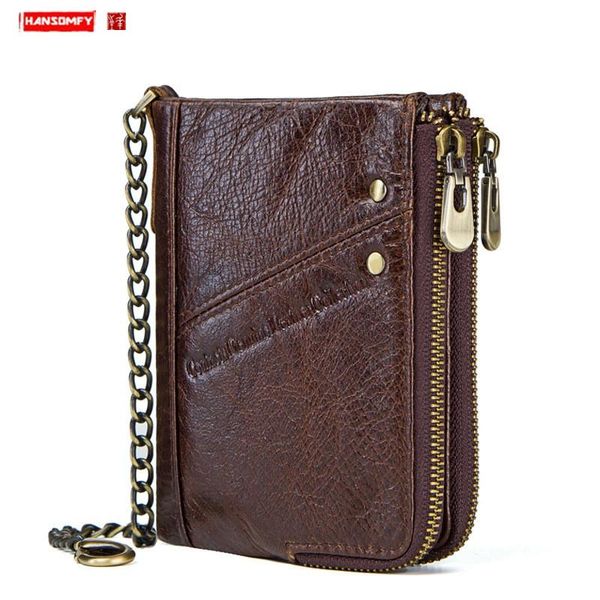 new casual leather men's wallet frid multifunctional double zipper coin purse, Red;black
new casual leather men's wallet frid multifunctional double zipper coin purse, Red;black