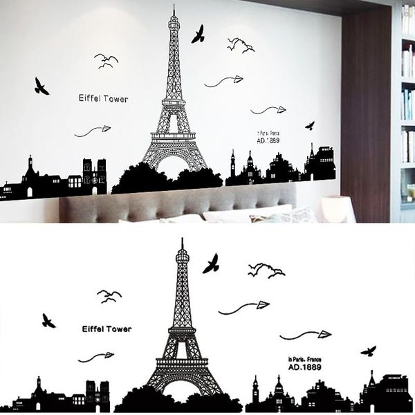 wall stickers sticker decorative adhesive for rooms, bedroom, kitchen view of paris e^iffel tower black color decoration qw
wall stickers sticker decorative adhesive for rooms, bedroom, kitchen view of paris e^iffel tower black color decoration qw