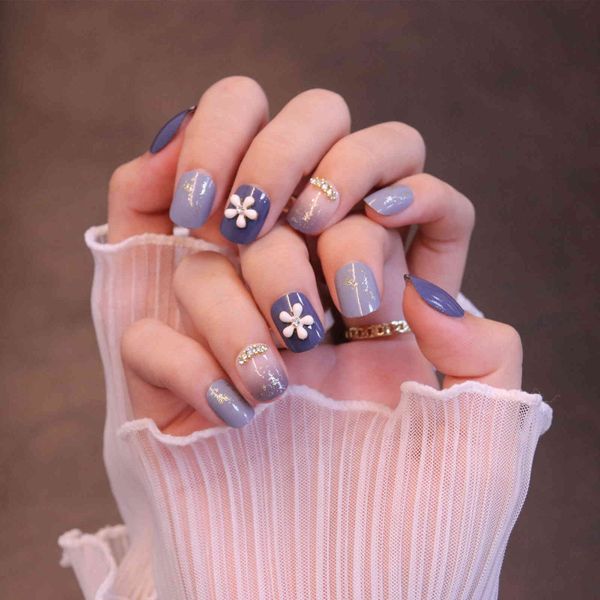 nail wearing enhancement finished short fake removable nail patch small flower gradient blue, Red;gold
nail wearing enhancement finished short fake removable nail patch small flower gradient blue, Red;gold