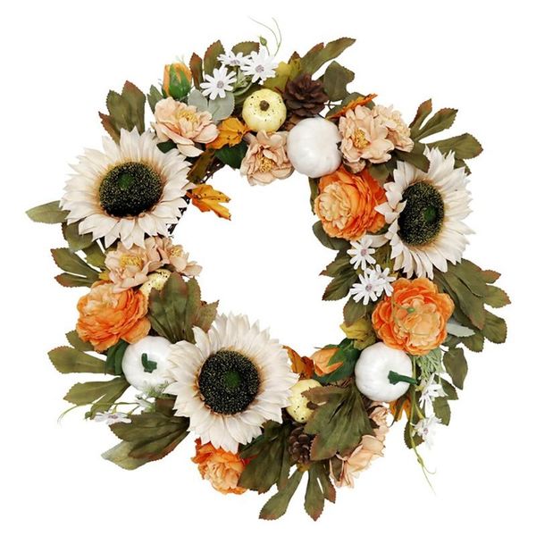 decorative flowers & wreaths artificial halloween wreath fake sunflowers pumpkin front door hanging thanksgiving day indoor or outdoor decor
decorative flowers & wreaths artificial halloween wreath fake sunflowers pumpkin front door hanging thanksgiving day indoor or outdoor decor
