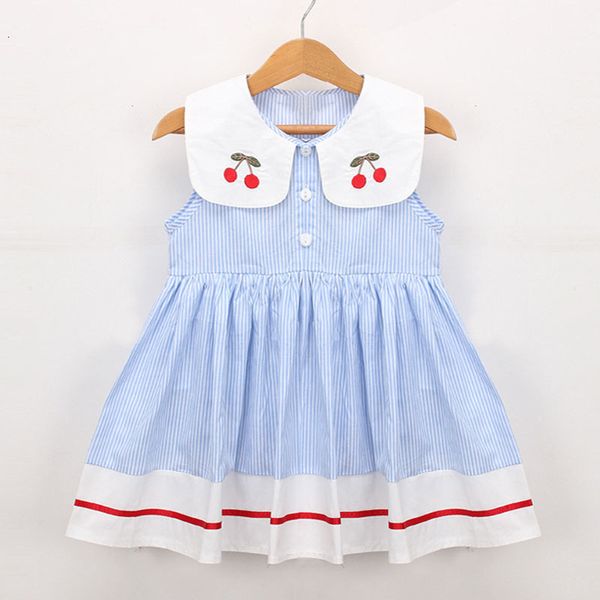 baby girls sleeveless stripe dresses summer kids baby girl cherry princess dress clothing kids casual girls dress, Blue
baby girls sleeveless stripe dresses summer kids baby girl cherry princess dress clothing kids casual girls dress, Blue