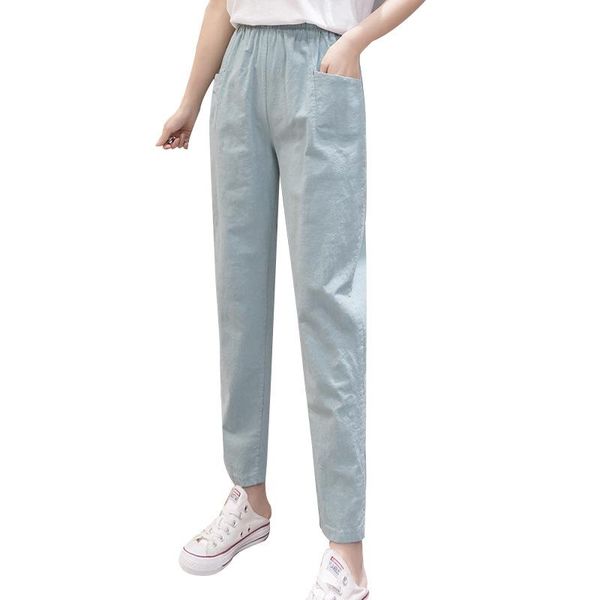 women's pants & capris cotton linen ankle-length 2021 spring summer thin loose casual pant women breathable pockets trousers, Black;white
women's pants & capris cotton linen ankle-length 2021 spring summer thin loose casual pant women breathable pockets trousers, Black;white