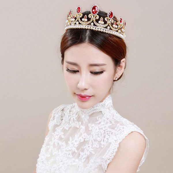 hair clips & barrettes bridal accessories red crystal crown wedding pearl jewelry tiara rhinestone crowns bride headdress headbands ml, Golden;silver
hair clips & barrettes bridal accessories red crystal crown wedding pearl jewelry tiara rhinestone crowns bride headdress headbands ml, Golden;silver