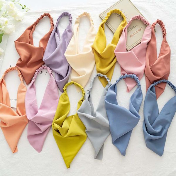 2021 solid headbands women girls bohemian triangle bandanas hairbands elastic scarf turban hair accessories, Silver
2021 solid headbands women girls bohemian triangle bandanas hairbands elastic scarf turban hair accessories, Silver
