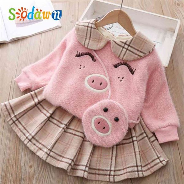 sodawn girls clothes set winter warm cartoon doll collar sweateshirt plaid skirt plush 2pcs plus velvet thicke toddler cl, White
sodawn girls clothes set winter warm cartoon doll collar sweateshirt plaid skirt plush 2pcs plus velvet thicke toddler cl, White