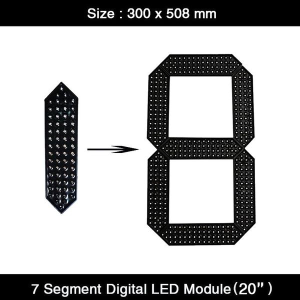 hd 4pcs/lot 20" inch red yellow green white color 7 segment digita numbers led module outdoor waterproof
hd 4pcs/lot 20" inch red yellow green white color 7 segment digita numbers led module outdoor waterproof