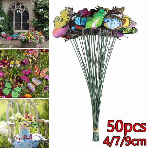 decorative flowers & wreaths 50pcs butterfly stakes outdoor yard planter flower pot bed garden decor art for lawn, home decoration, party
decorative flowers & wreaths 50pcs butterfly stakes outdoor yard planter flower pot bed garden decor art for lawn, home decoration, party