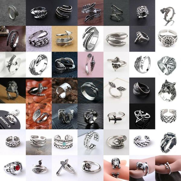 wholesale men women classics retro stainless steel animal claw dragon feather adjustable ring hip hop punk jewelry gifts ing, Silver
wholesale men women classics retro stainless steel animal claw dragon feather adjustable ring hip hop punk jewelry gifts ing, Silver