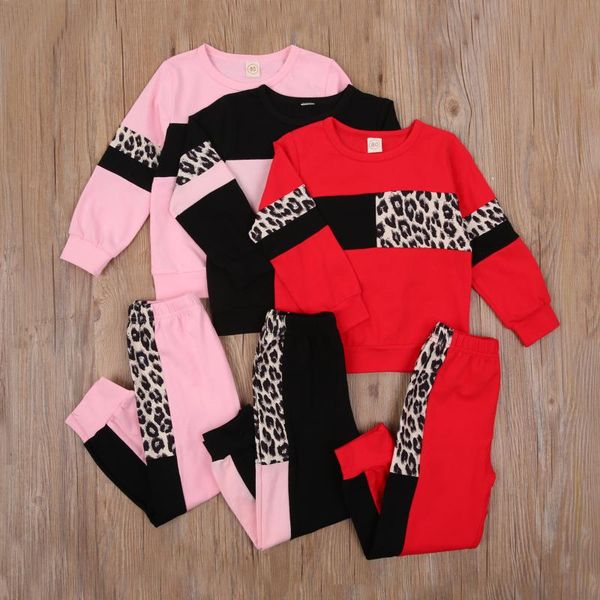 clothing sets fashionable kid's sportswear suit, long sleeve round neck leopard pattern elastic head pants for autumn, White
clothing sets fashionable kid's sportswear suit, long sleeve round neck leopard pattern elastic head pants for autumn, White
