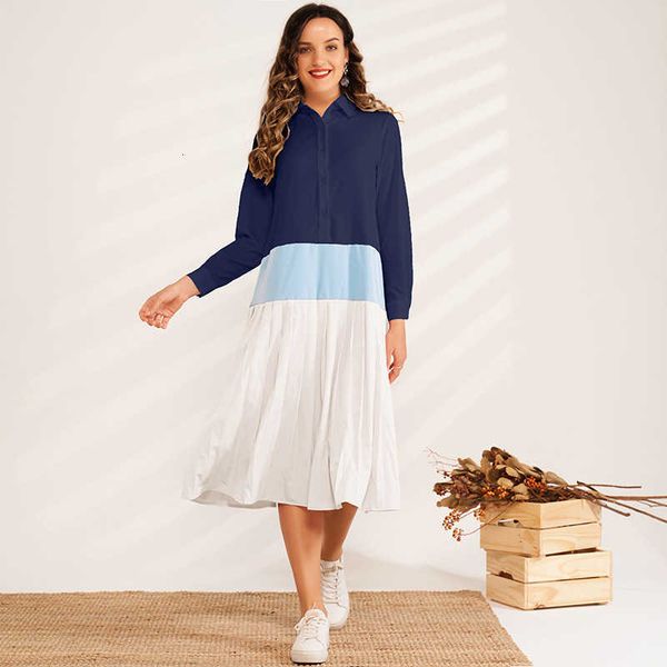 casual dresses summer fashion women's lapel long sleeve color stitching hem pleated mid-length versatile loose sweet shirt 1d8c, Black;gray
casual dresses summer fashion women's lapel long sleeve color stitching hem pleated mid-length versatile loose sweet shirt 1d8c, Black;gray