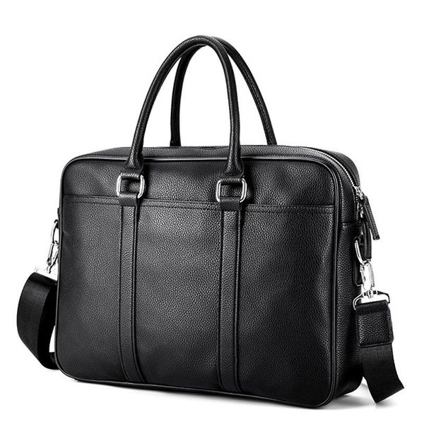 man handbags lapbag simple business office trip messenger bag leather male briefcase large capacity tote a4 document for men
man handbags lapbag simple business office trip messenger bag leather male briefcase large capacity tote a4 document for men