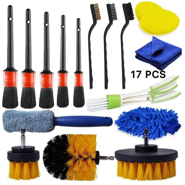 car sponge 17 pcs cleaning brush detailing set dirt dust clean brushes for interior exterior leather air vents
car sponge 17 pcs cleaning brush detailing set dirt dust clean brushes for interior exterior leather air vents