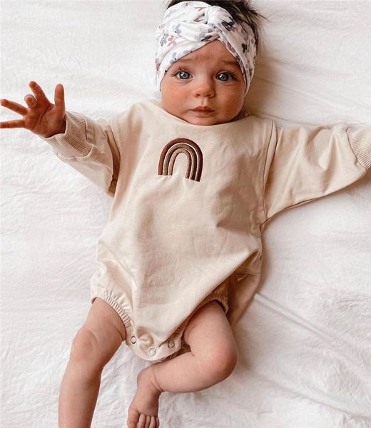 rompers baby spring autumn rompers, rainbow embroidery long-sleeves jumpsuit with crotch buttons for toddlers girls, boys, 0-24 months, Blue
rompers baby spring autumn rompers, rainbow embroidery long-sleeves jumpsuit with crotch buttons for toddlers girls, boys, 0-24 months, Blue