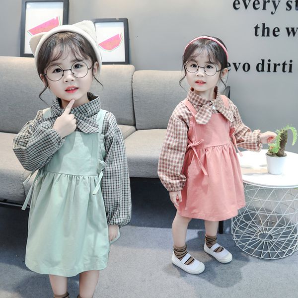 2021 new spring newborn korean ensemble chess loose shirt suspend suit skirt for baby girl clothes 80ya, White
2021 new spring newborn korean ensemble chess loose shirt suspend suit skirt for baby girl clothes 80ya, White