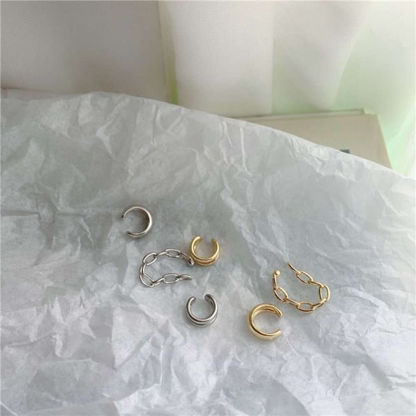 hbp fashion korean metal ear set with versatile aperture, girlish temperament, earbone clip net red design earrings, Silver
hbp fashion korean metal ear set with versatile aperture, girlish temperament, earbone clip net red design earrings, Silver