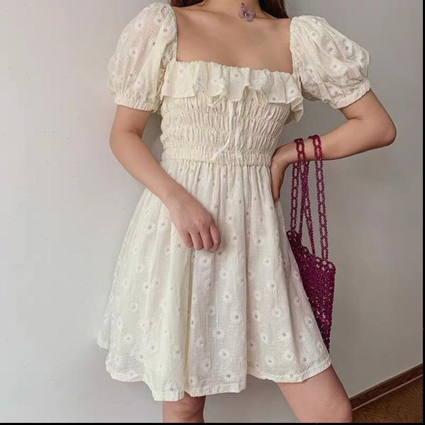 ruffles women puffed sleeves dress square neck bow slim waist floral dresses 2021 summer girls princess pleated dresses, Black;gray
ruffles women puffed sleeves dress square neck bow slim waist floral dresses 2021 summer girls princess pleated dresses, Black;gray