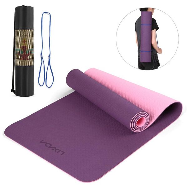 lixada 72.05Ã24.01in portable double dual-colored yoga mat thicken sports mat anti-slip exercise for fitness workouts
lixada 72.05Ã24.01in portable double dual-colored yoga mat thicken sports mat anti-slip exercise for fitness workouts