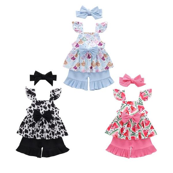 clothing sets 3pcs baby girls 12m-5t clothes fresh printing skirt sleeveless and solid color short pants headband, White
clothing sets 3pcs baby girls 12m-5t clothes fresh printing skirt sleeveless and solid color short pants headband, White