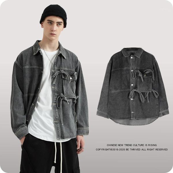 the latest men's denim jacket 2021 autumn and winter washed used shirt hip hop classic retro high street jackets, Black;brown
the latest men's denim jacket 2021 autumn and winter washed used shirt hip hop classic retro high street jackets, Black;brown